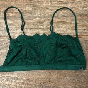 NWT Aerie Green Bralette Size Small | Adjustable Straps